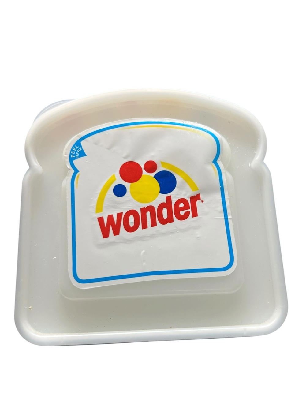 Wonder Bread White Sandwich Container 2006 Plastic Bread Box Vintage